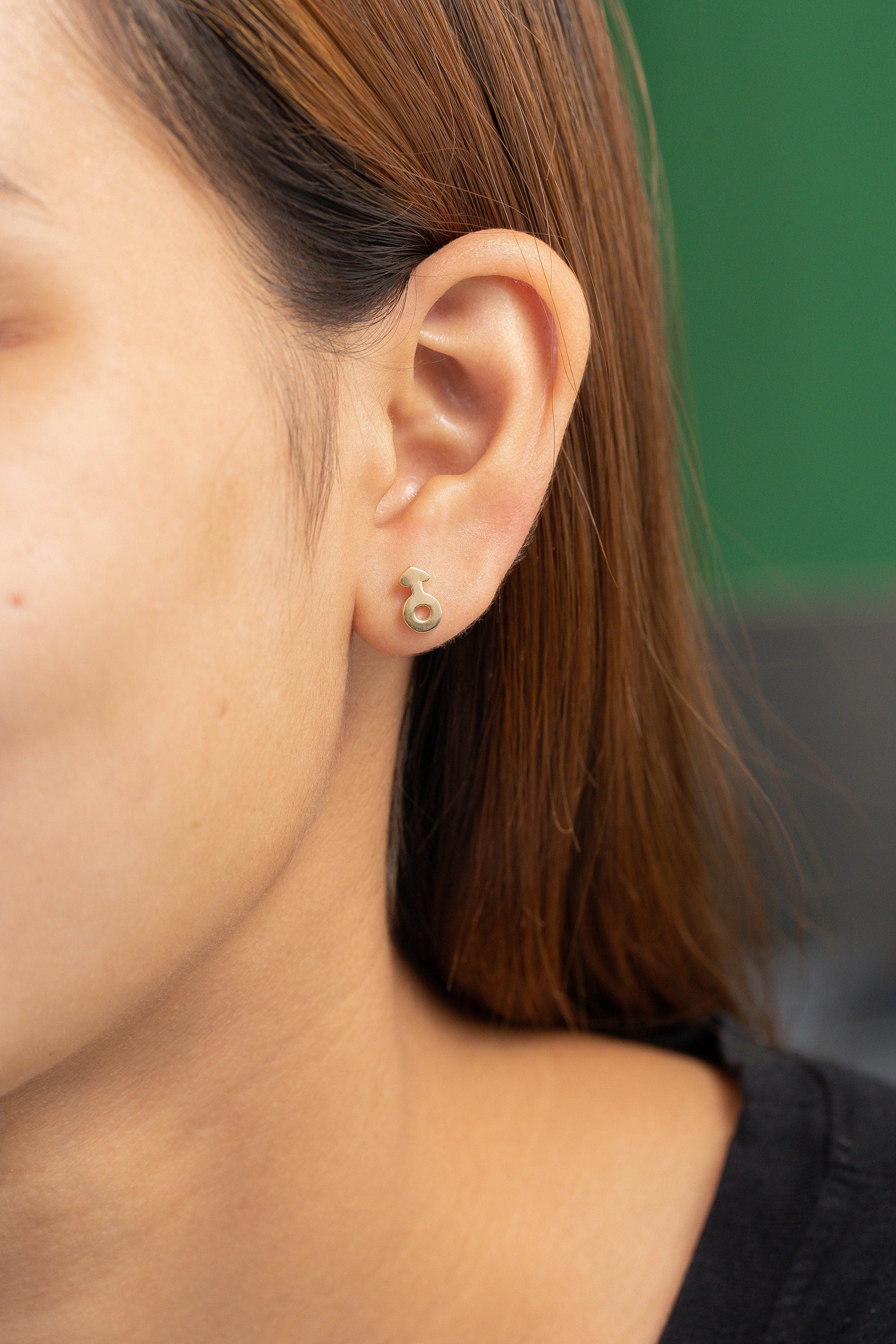 Female Venus Symbol Stud Earrings, Feminine Symbol Studs, Mars Venus Earrings, Venus Earrings, Venus Symbol Stud Earrings